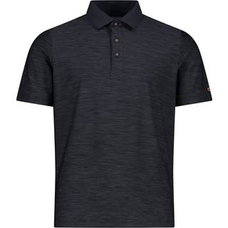 CMP Men's Mèlange Stretch Jersey Poloshirt Polo T-shirt Herre - Antracite Melange-Flame - Antracite Mel.-Flame / 50