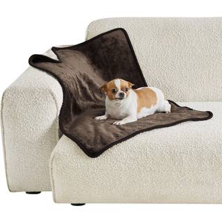 Sengesure Vandt?t hunde t?pper til sm? hunde - lille katte t?ppe vaskbar til sofabeskyttelse sherpa fleece hvalp t?ppe bl?d plys reversibelt kast