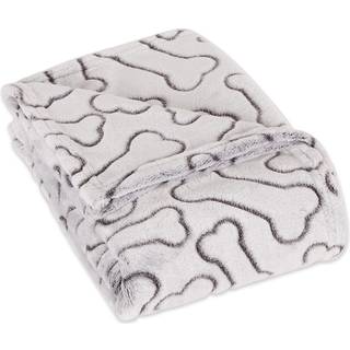 Knogletør præget knoglprint PET Tæppe 36x48 Sort