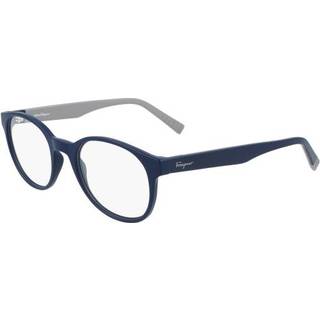 Ferragamo Mand SF2879 414 Optiske stel Acetat Blå Rund