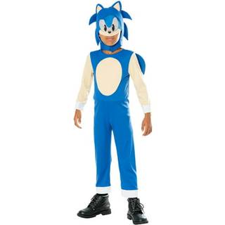 Kostume Deluxe Sonic til 7-8 år, 122-128 cm