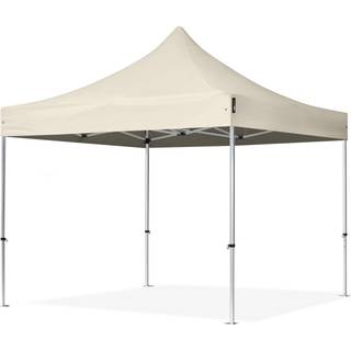 3x3m, aluminium, easy-up-pavillon, uden sidedele, creme - (600142)