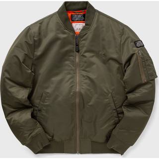 Schott Recycled Nylon MA-1 Bomberjakke Army Khaki - L