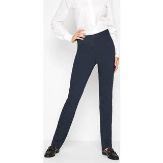 Lts Tall Navy Blue Stretch Straight Leg Trousers Ex Long > 24 Lts | Tall Women's Smart Trousers - Ex Long 24
