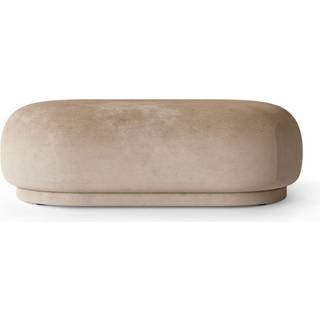 Rico Ottoman - Faded Velvet - Sand