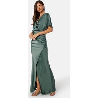 Wrap Satin Gown