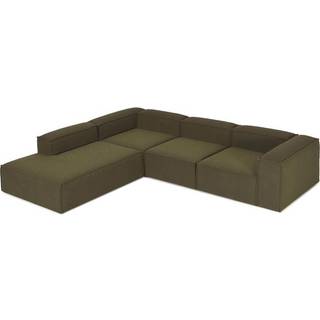 Modulær XL-hjørnesofa Lennon i bouclé