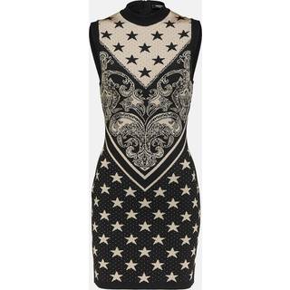 Balmain Intarsia knitted minidress - multicoloured - L