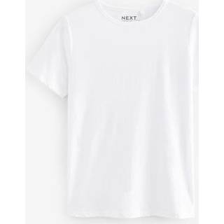 Next White The Everyday Crew Neck Cotton Rich Short Sleeve T-Shirt