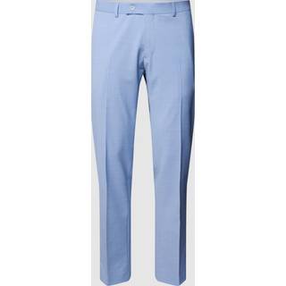 HECHTER PARIS Herren Hose blau meliert