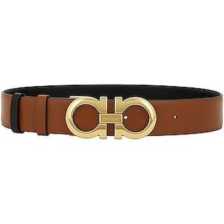 Ferragamo Gancini reversible leather belt - brown - 70CM