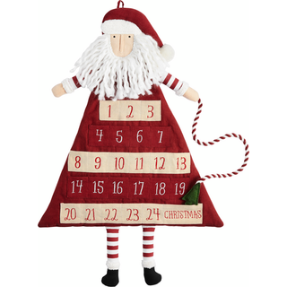 MUD PIE Børns julemandens adventskalender rød 25 """" x 17 """"