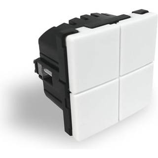 Logic ZRB5120 MATRIX intelligent trådløs smart betjeningstryk / afbryder med dobbeltrelæ og LED lys i tan