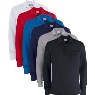 Clique 28235 Basic Polo LS Pocket Sort 2XL