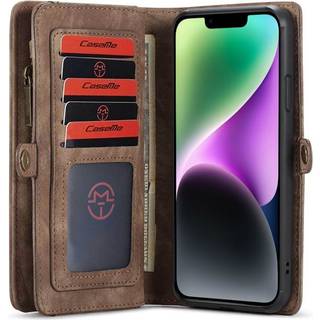 Multi Wallet CaseMe 11-kort Apple iPhone 14 Plus - Brun
