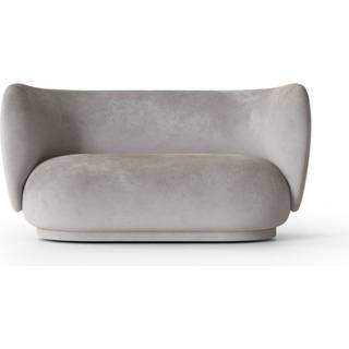Rico Sofa 2 - Faded Velvet - Concrete