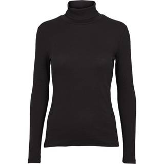 Ludmilla High-neck - Black XS - 96% Cotton (Organic), 4% Elastane - T-shirts