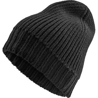 Keenan Sort Kane Beanie i Merinould