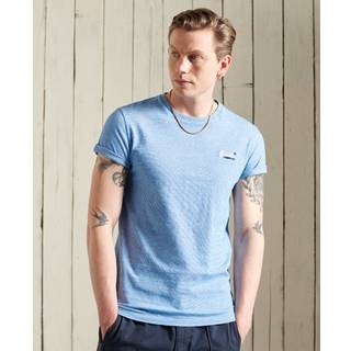 Superdry T-shirt i økologisk bomuld med broderi