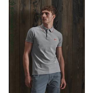 Superdry Klassisk Poolside poloshirt i piqué, fremstillet i økologisk bom