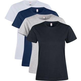 Clique 29349 Premium Fashion-T Ladies Gråmeleret S