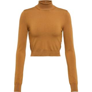 Max Mara Balbo cropped wool-blend sweater - beige - XL+