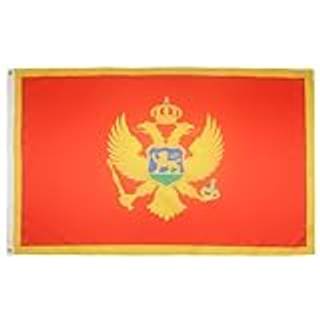 AZ Flag - Montenegro Flag - 3x5 ft - Light Polyester Montenegrin Banner med to messing eyelets - Fade Resistant - Vivid Colours - 3 'X 5' Feet -