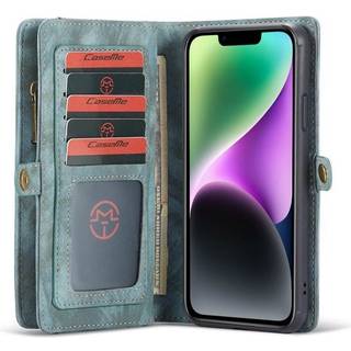 Multi Wallet CaseMe 11-kort Apple iPhone 14 - Blå