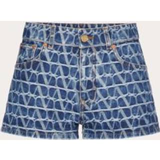 Valentino Toile Iconographe denim shorts - blue - 26