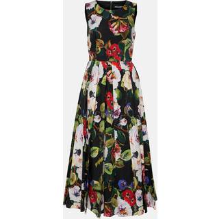 Dolce&Gabbana Floral cotton midi dress - multicoloured - XXXS