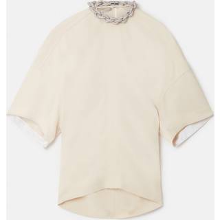 Stella McCartney Oversized cady top - white - XL+