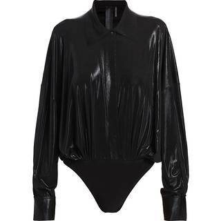 Norma Kamali LamÃ© bodysuit - black - XS