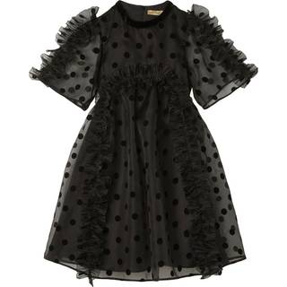 Stella McCartney Kids Polka-dot tulle dress - black - Y 6