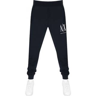 Armani Exchange Logo Jogging Bottoms Navy