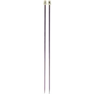 Susan Bates 14-tommer Silvalume Single Point Strik n?l 4,5 mm Rose