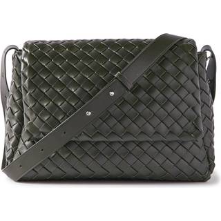 Bottega Veneta - Large Cobble Intrecciato Leather Messenger Bag - Men - Green