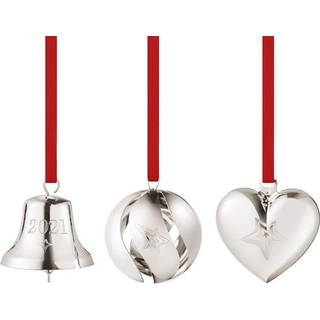 Georg Jensen jul 2021 Juleophæng - 3 stk. - Palladium