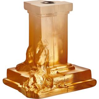 Kosta Boda Rocky Baroque lysestage 150 mm Ravfarvet dis