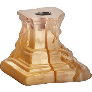 Kosta Boda Rocky Baroque Lysestage 95 Mm Amber - Lysestager Krystalglas Rav - 7062309