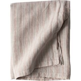 Dug i hør 145 x 270 cm, hazelnut stripe