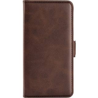 Sony Xperia 5 IV Læder Flip Cover m. Kortholder & Magnetisk Åbne/Lukke Funktion - Mørkebrun