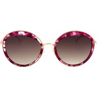 Ana Hickmann HI3052 E02 53 Solbriller Kvinder Tortoiseshell - Marbled Cherry Tortoise Gold - 53mm