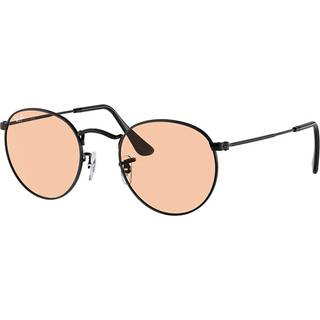 Ray-Ban RB3447 Round Metal Asian Fit 002/4B 50 Solbriller Mænd Black - Black - 50mm