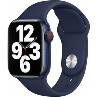 Apple Watch (42/44/SE/45/46/49mm) Lippa Silikone Rem - Mørkeblå