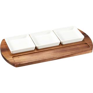 Dorre Selina Serveringsbakke - Serveringsfad Porcelæn Træ - 5-8905