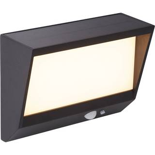 Udendørs LED-væglampe med solceller 67418BK