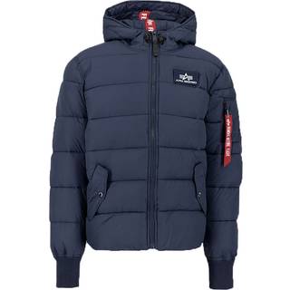 ALPHA INDUSTRIES Herren Steppjacke blau unifarben