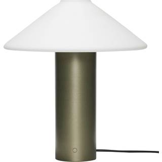 Hübsch Orbit Bordlampe Mørkegrøn/ - Bordlamper Hvid - 961901