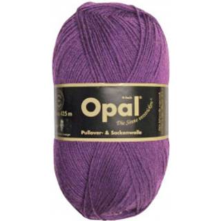 Opal Uni 4-trådet garn 3072 Violet Indhold: 75% Ren ny uld, 25% Polyamid Vægt/længde: 100 g = ca. 425 meter Anbefalede pinde: 2,5 mm Strikkefasthed: 10 x 10 cm = 30 m x 42 p Kan vaskes i vaskemaskine, uldvask max 40°C / Tørres fladt.