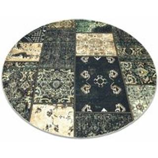 ANTIKA ancient olive cirkel, moderne patchwork, græsk vaskbart - grøn cirkel 200 cm